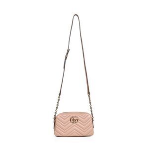 Gucci Women Pinky Beige Gg Marmont Small Camera Bag